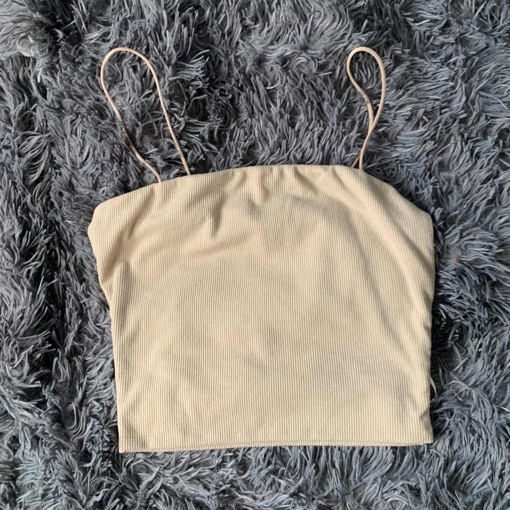 tan crop top